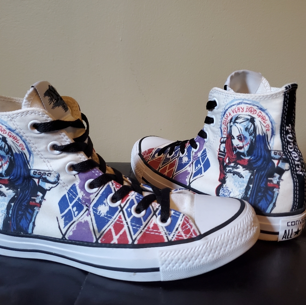 Custom Harley Quinn Converse RARE